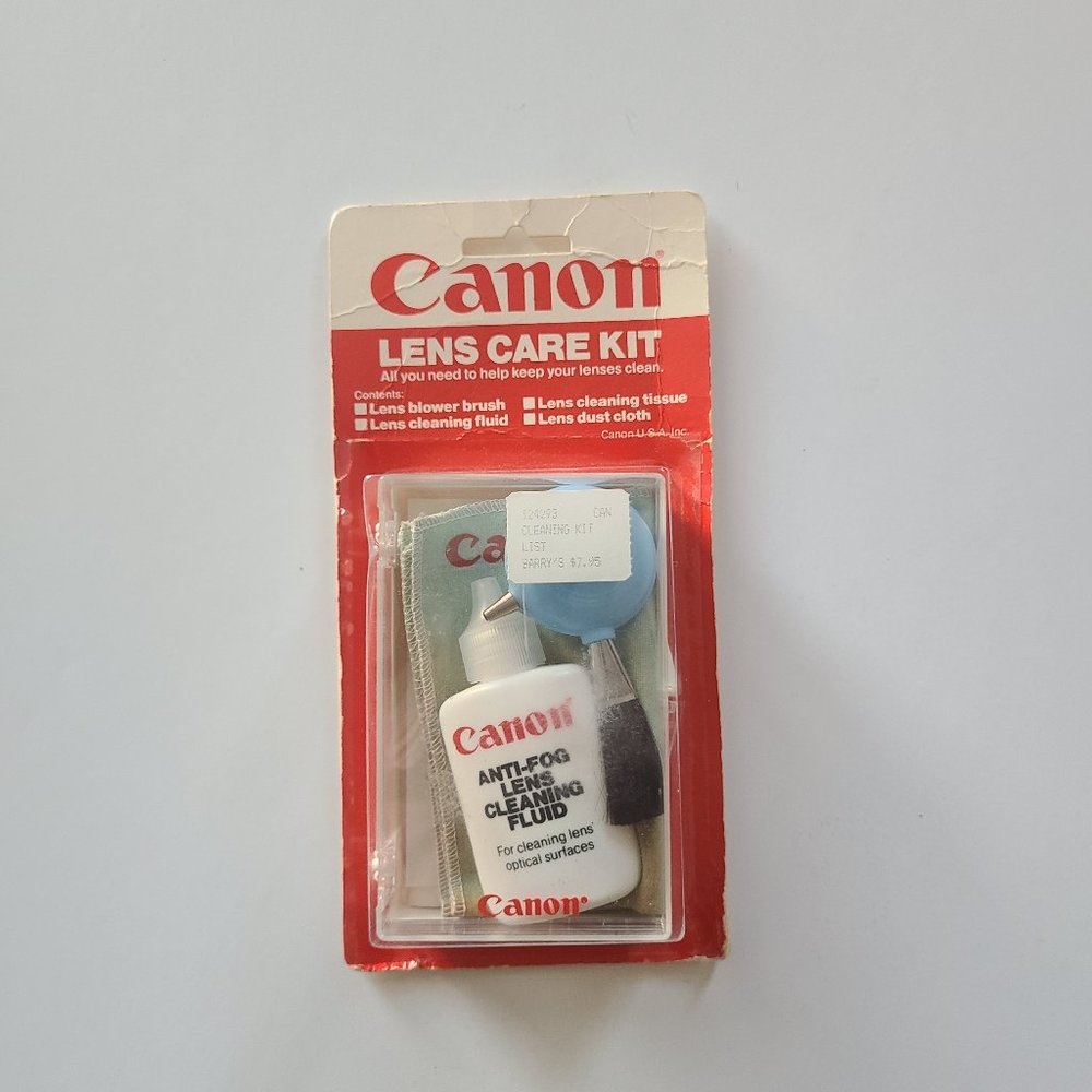 Vintage Antique OG Canon Lens Care kit - Brand New